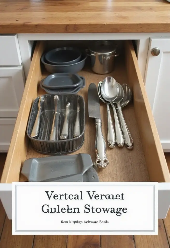 27+ Smart Kitchen Organization Tips for a Clutter-Free Space - 19. Store Bakeware Vertically