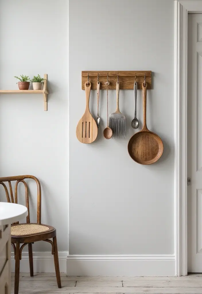 28+ Creative Kitchen Organization Ideas for Every Home - 19. Wall-Mounted Utensil Holders