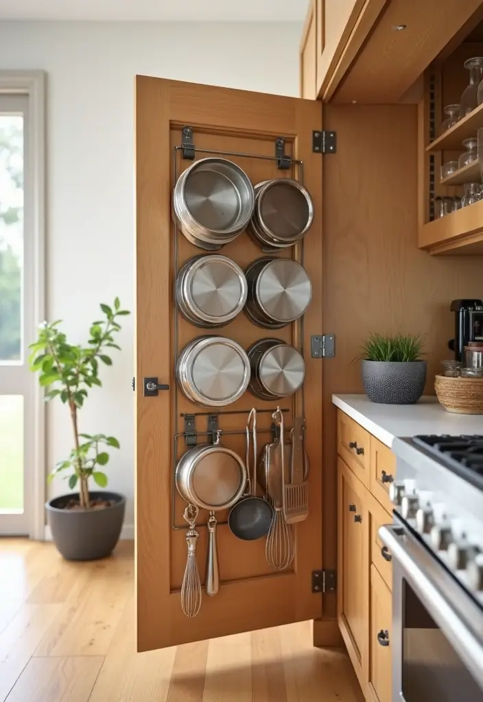 28+ Creative Kitchen Organization Ideas for Every Home - 6. Over-the-Door Organizers