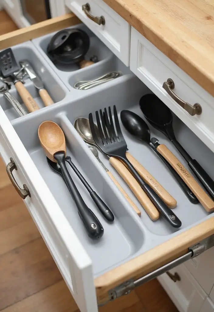 28+ Creative Kitchen Organization Ideas for Every Home - 7. Customizable Drawer Dividers