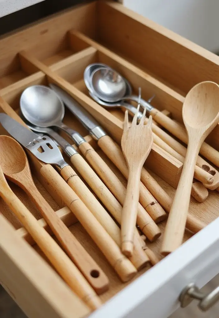 29+ Must-Have Kitchen Organizers for Maximum Efficiency - 1. Bamboo Drawer Dividers