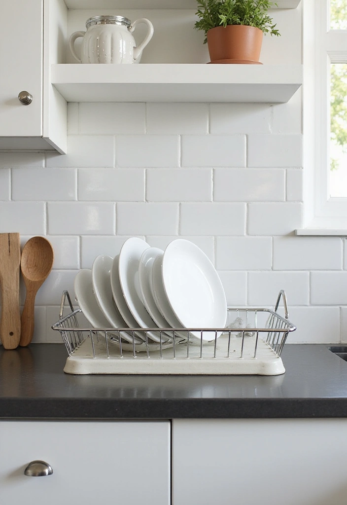 29+ Must-Have Kitchen Organizers for Maximum Efficiency - 24. Dish Racks with Draining Boards