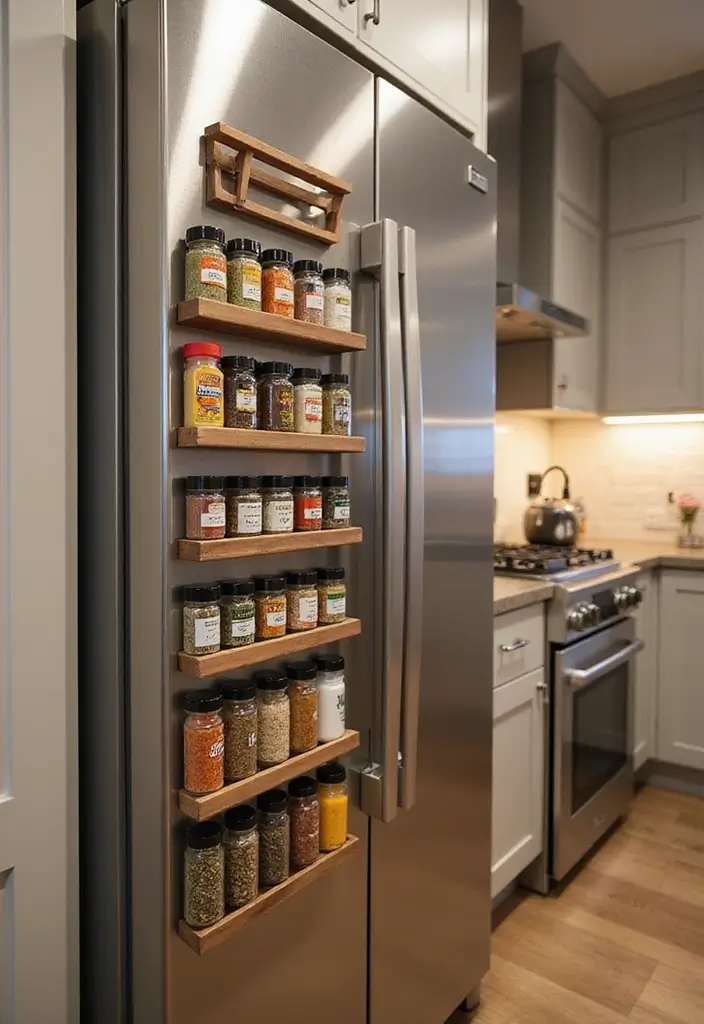 29+ Must-Have Kitchen Organizers for Maximum Efficiency - 3. Magnetic Spice Rack