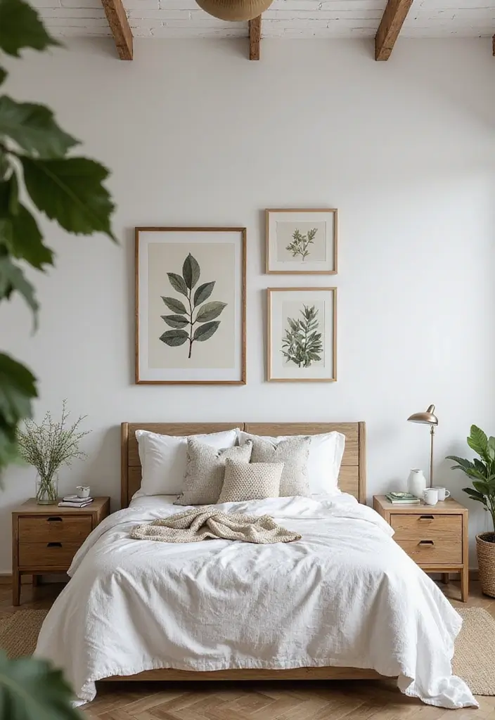 30 Bedroom Decor Tips for a Relaxing Retreat - 13. Display Natural Artwork