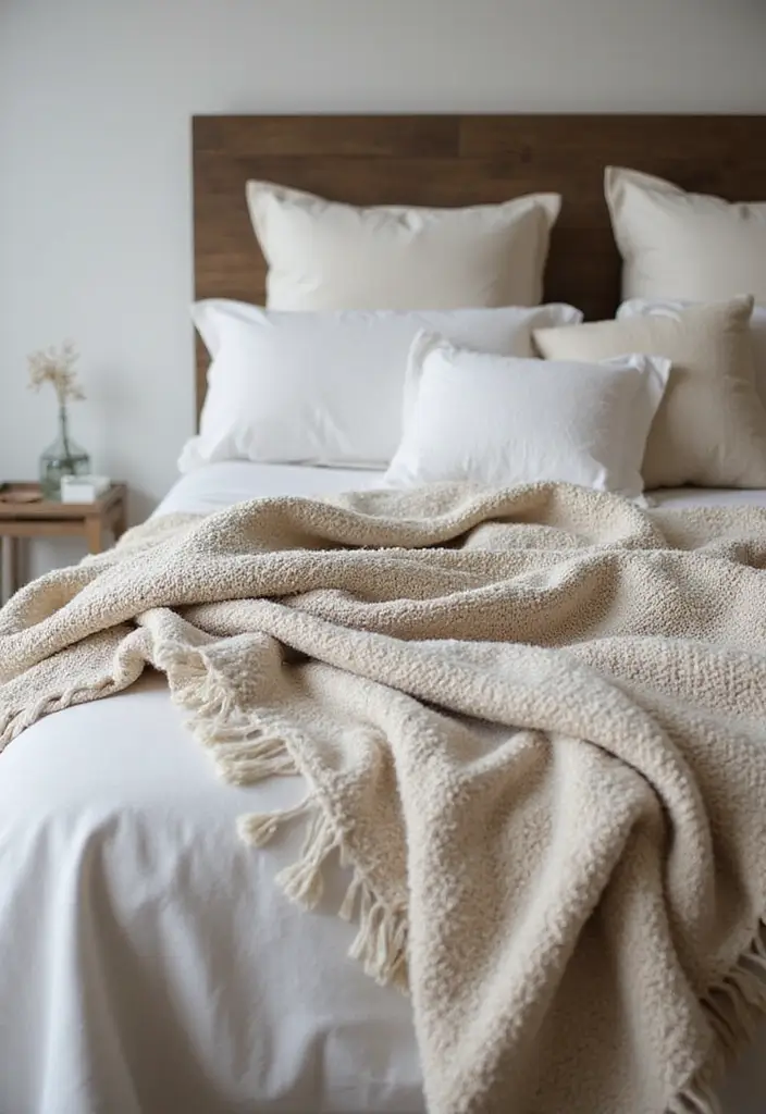 30 Bedroom Decor Tips for a Relaxing Retreat - 2. Choose Organic Fabrics