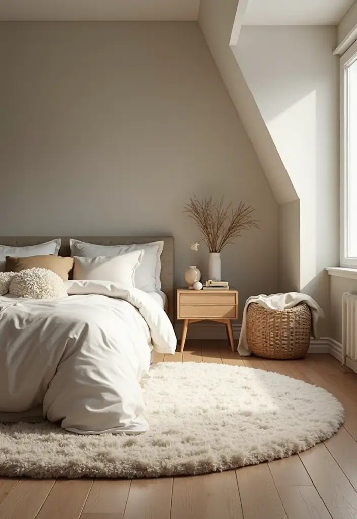 30 Bedroom Decor Tips for a Relaxing Retreat - 20. Use Soft Flooring