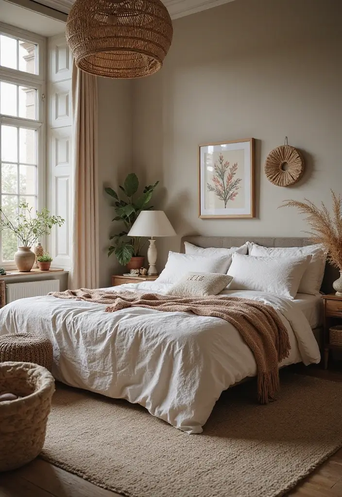 30 Bedroom Decor Tips for a Relaxing Retreat - 25. Opt for Handcrafted Decor