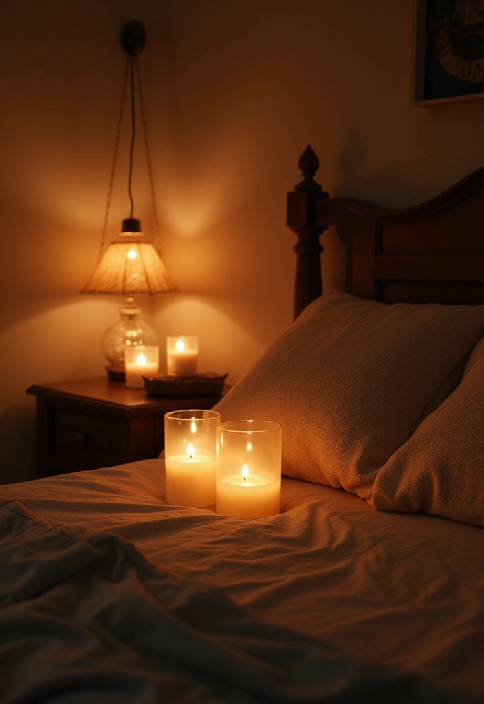 30 Bedroom Decor Tips for a Relaxing Retreat - 26. Use Mood-Enhancing Candles