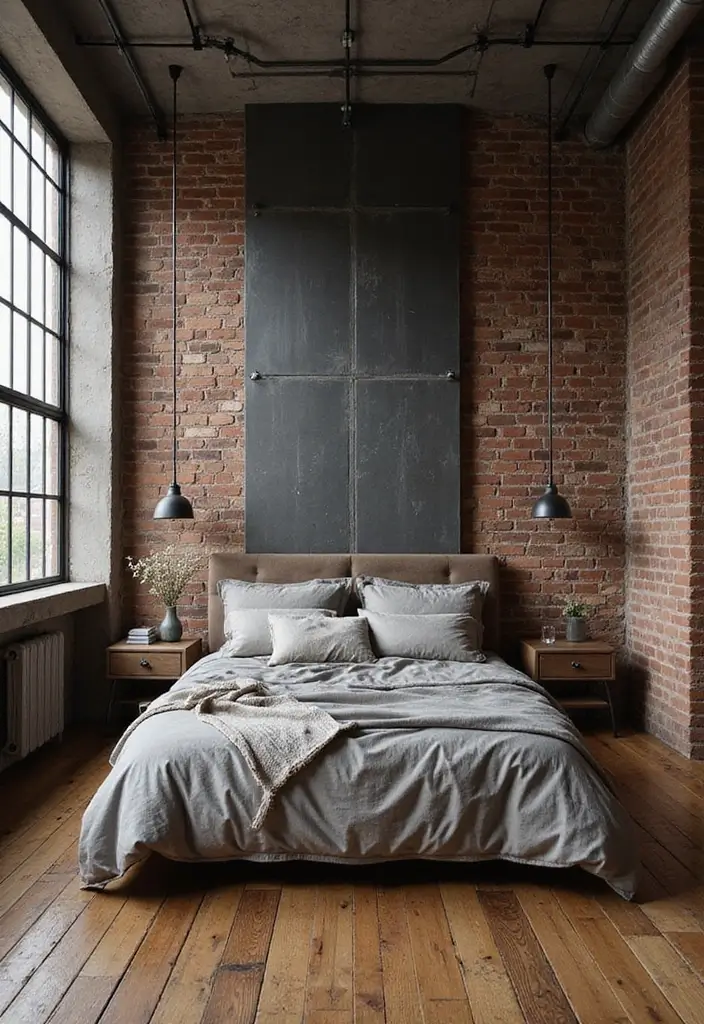 30 Bedroom Ideas for Every Personality - 18. Industrial Vibes