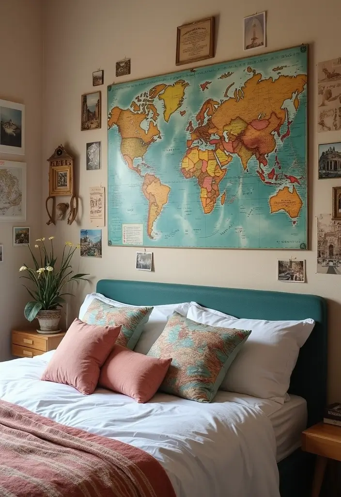 30 Bedroom Ideas for Every Personality - 28. Travel-Inspired