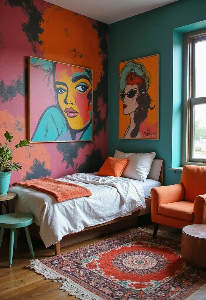 30 Bedroom Ideas for Every Personality - 6. Artistic Expression