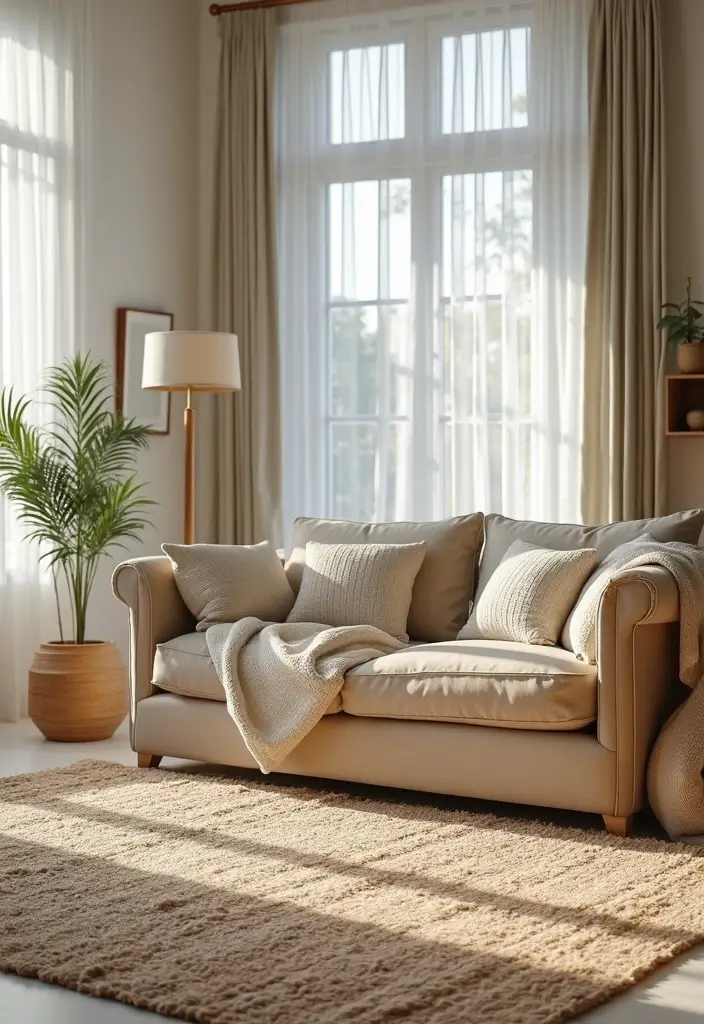30 Eco-Friendly Living Room Ideas for Modern Families - 14. Eco-Friendly Rugs