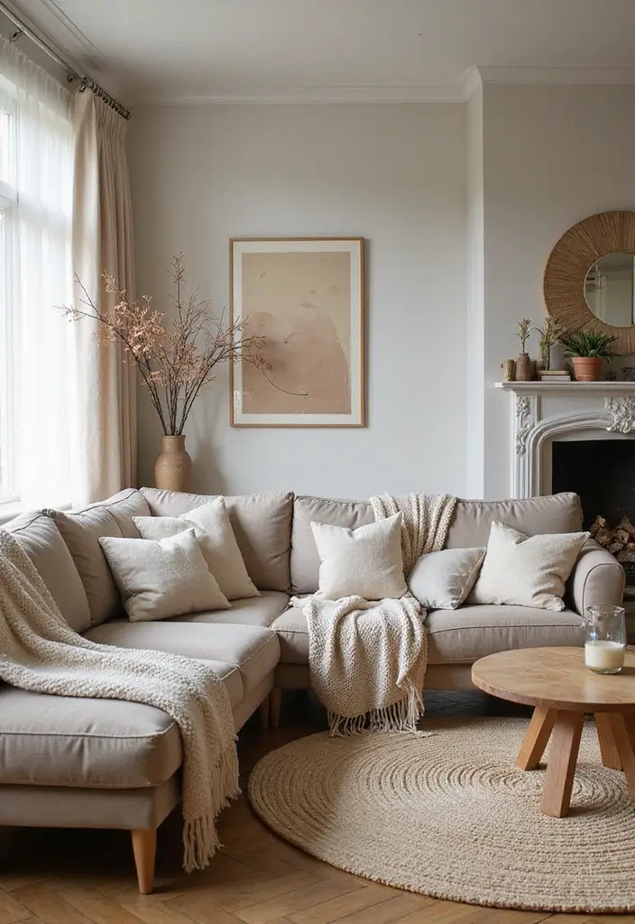 30 Eco-Friendly Living Room Ideas for Modern Families - 3. Sustainable Textiles