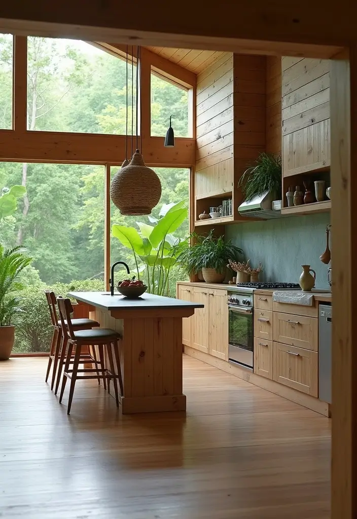 30+ Kitchen Remodel Ideas to Inspire Your Next Renovation - 25. Outdoor-Inspired Decor