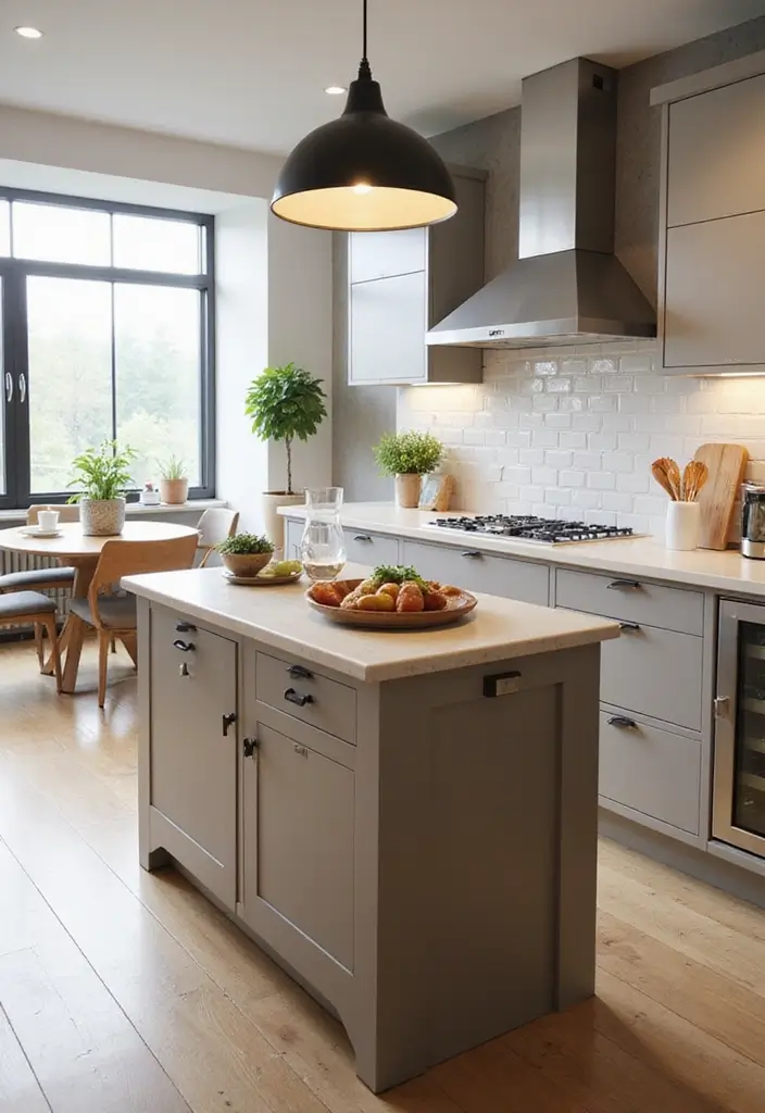 30 Small Apartment Ideas for Stylish & Functional Living - 15. Compact Kitchen Islands