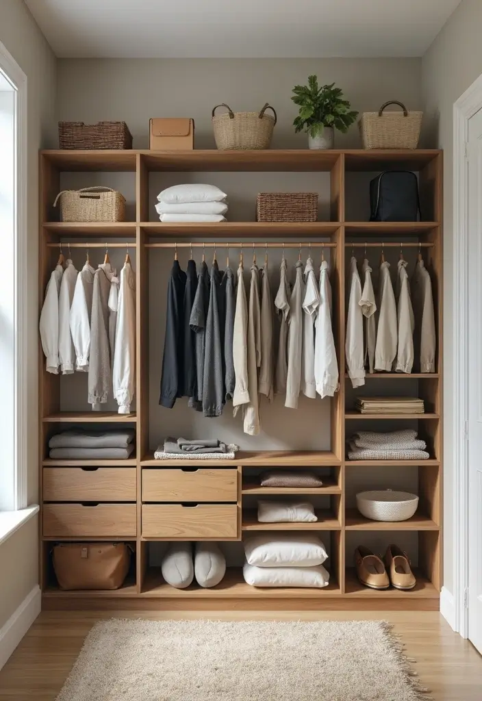 30 Small Apartment Ideas for Stylish & Functional Living - 17. Clever Closet Organizers