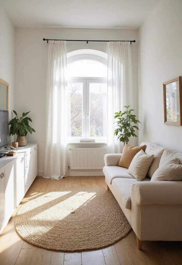 30 Small Apartment Ideas for Stylish & Functional Living - 24. Natural Light Maximization