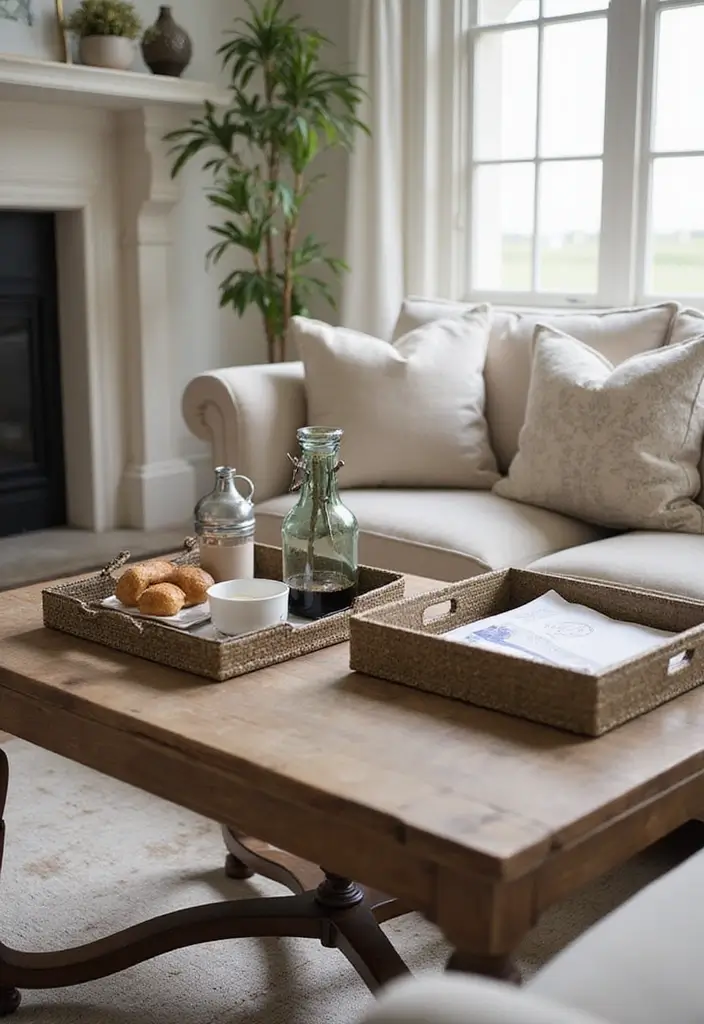 30 Small Apartment Ideas for Stylish & Functional Living - 26. Decorative Trays for Organization