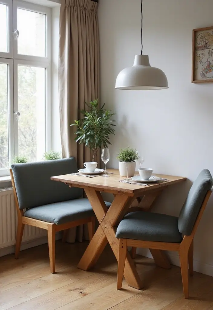 30 Small Apartment Ideas for Stylish & Functional Living - 27. Space-Saving Dining Sets