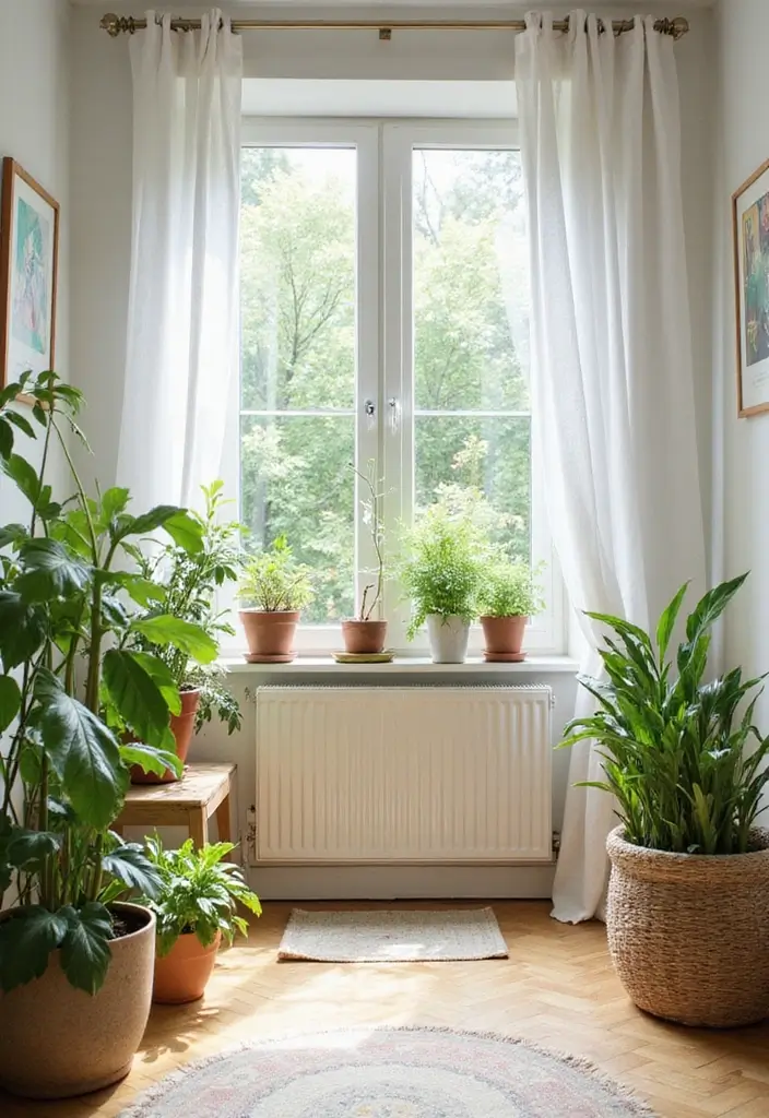 30 Small Apartment Ideas for Stylish & Functional Living - 29. Potted Plants for Freshness
