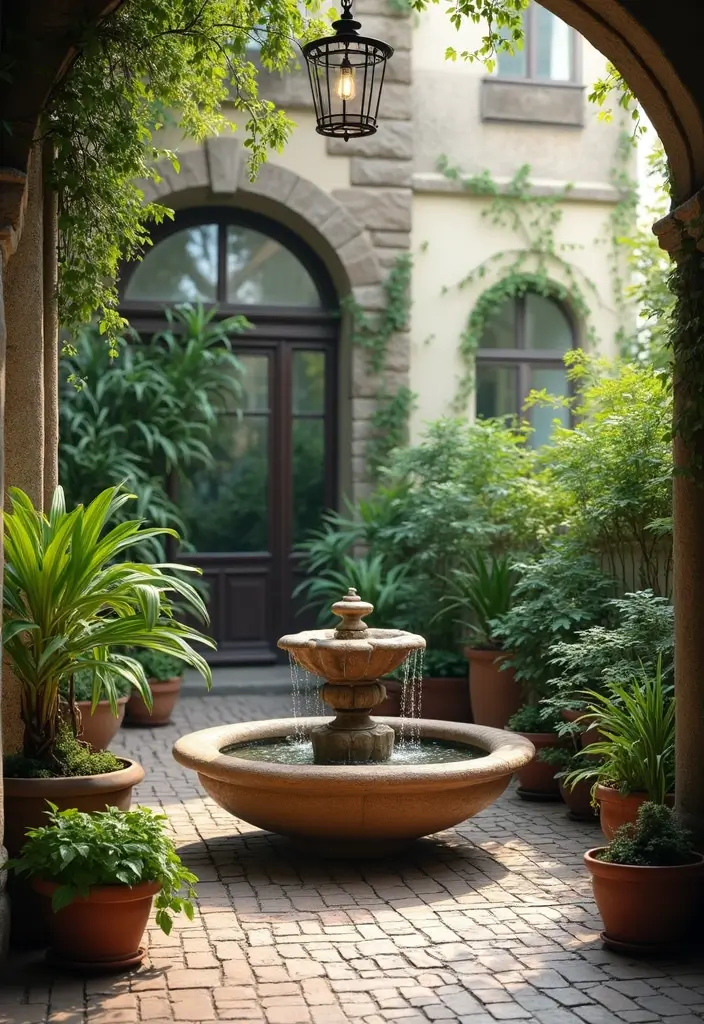 32+ Balcony Decor Ideas to Create Your Outdoor Oasis - 12. Small Water Feature