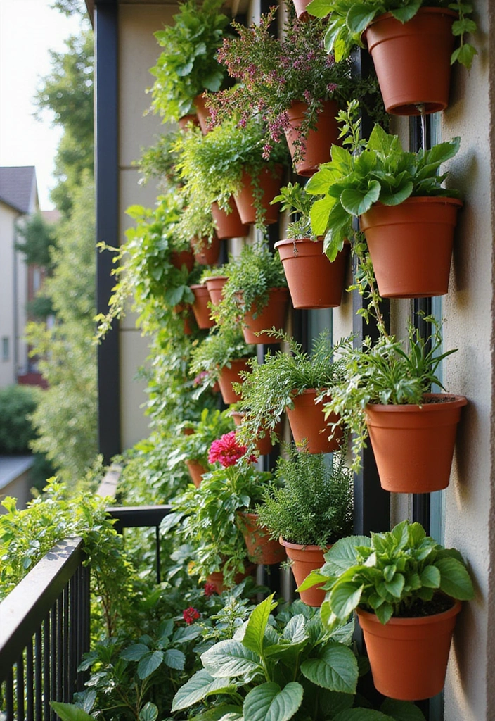 32+ Balcony Decor Ideas to Create Your Outdoor Oasis - 2. Vertical Garden
