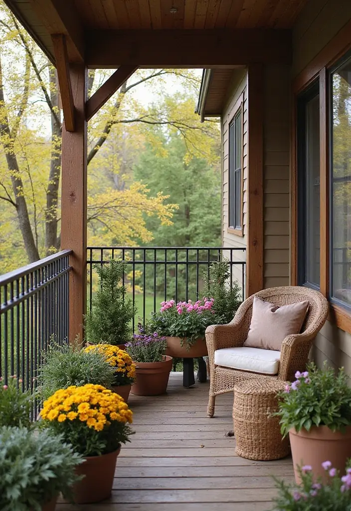 33+ Balcony Decoration Tips for Small and Large Spaces - 10. Seasonal Decor Changes