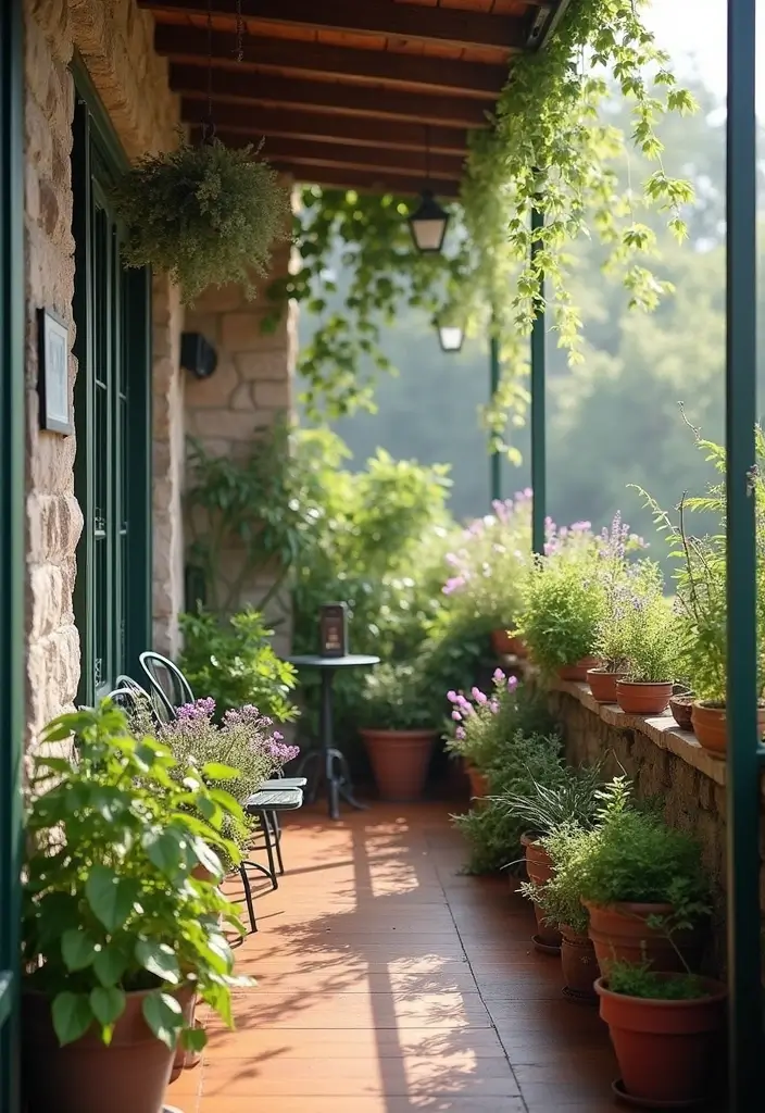33+ Balcony Decoration Tips for Small and Large Spaces - 26. Incorporate Scented Plants