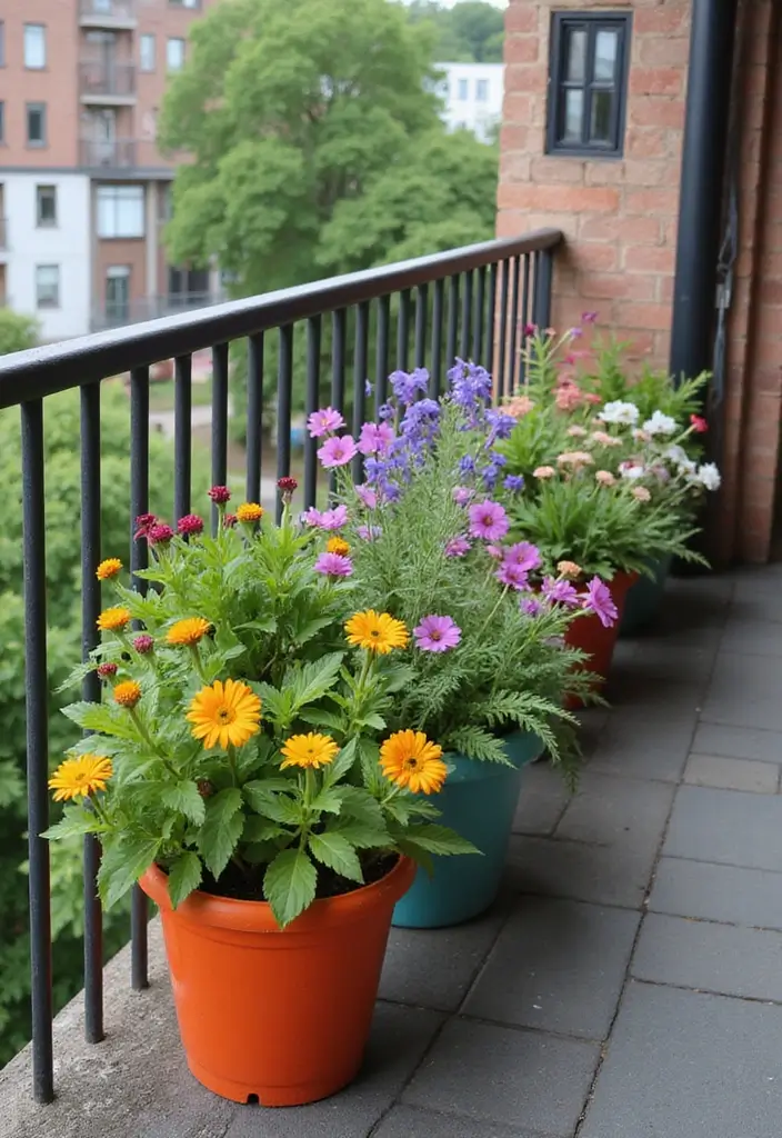 33+ Balcony Decoration Tips for Small and Large Spaces - 4. Planter Boxes for a Lively Touch