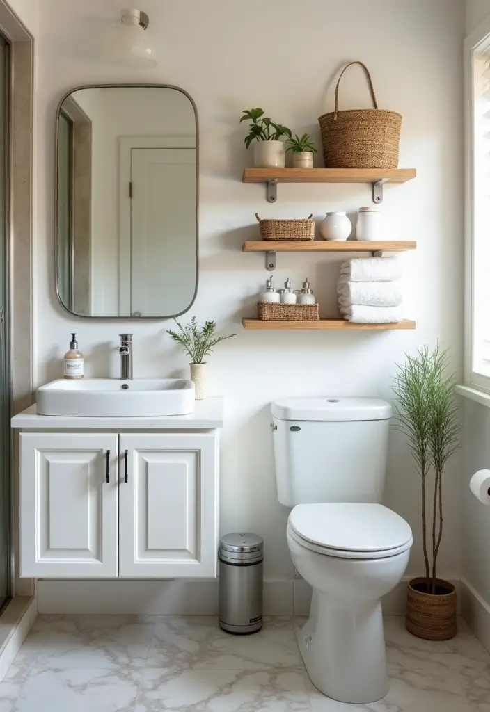 34+ Beautiful Bathroom Ideas for a Spa-Like Retreat - 10. Smart Storage Solutions