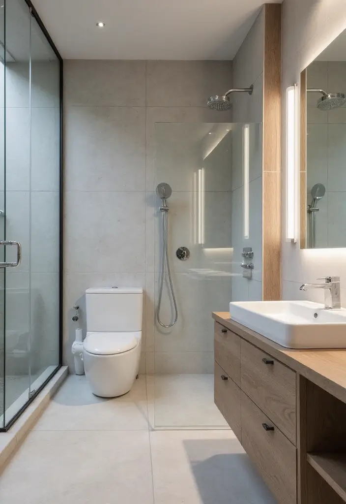 34+ Beautiful Bathroom Ideas for a Spa-Like Retreat - 19. Smart Technology Integration