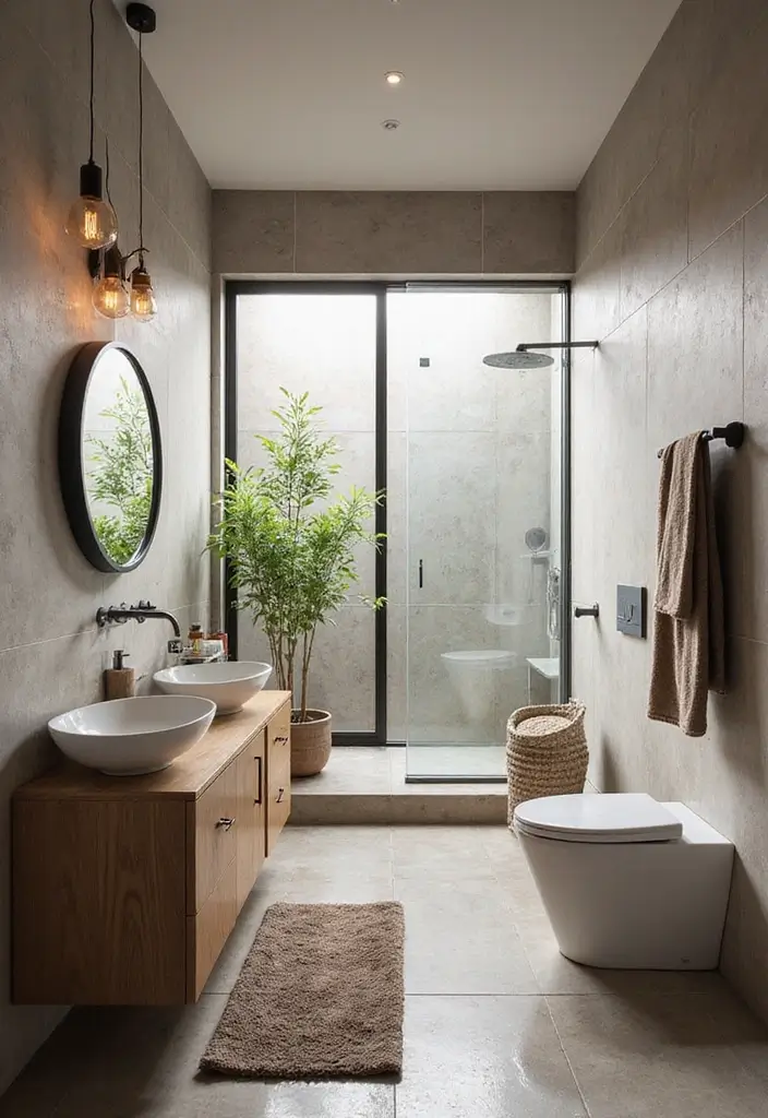 34+ Beautiful Bathroom Ideas for a Spa-Like Retreat - 29. Integrative Design Elements