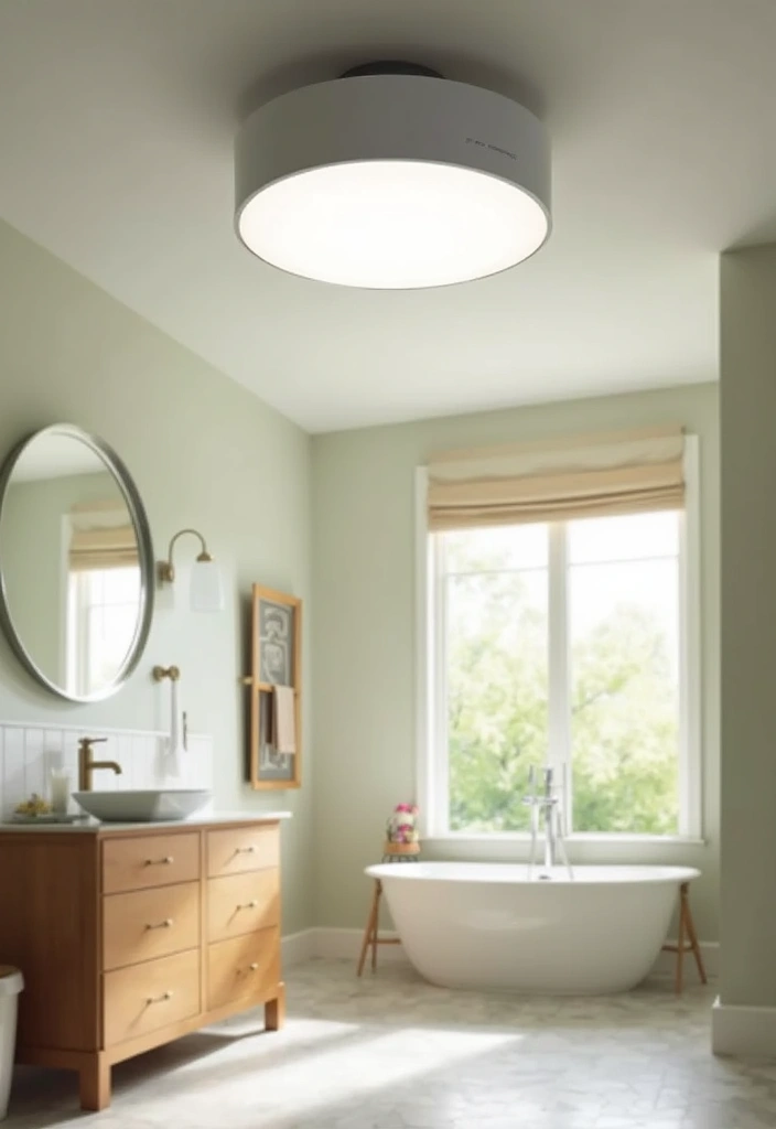 36+ Top Bathroom Exhaust Fans for a Fresh Space - 22. Panasonic FV-1115VQ1 WhisperCeiling Fan with Light