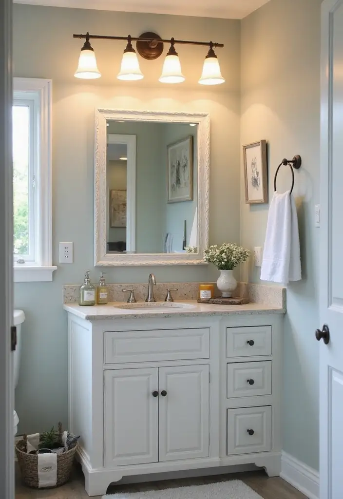 37+ Brilliant Bathroom Lighting Ideas to Brighten Your Day - 29. Nautical-Themed Lighting
