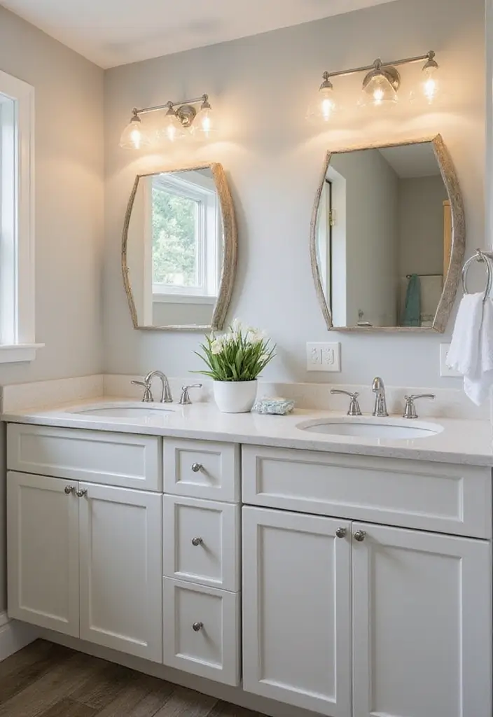 37+ Brilliant Bathroom Lighting Ideas to Brighten Your Day - 33. Decorative Bath Lighting