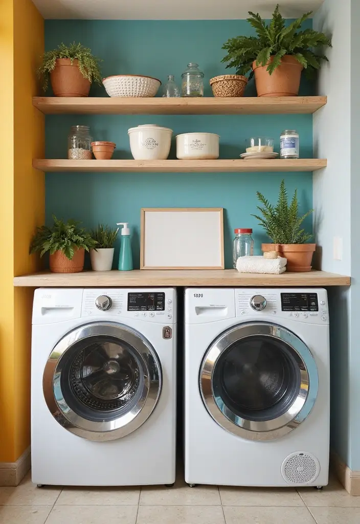 38+ Laundry Room Shelving Ideas for Smart Storage - 3. Multi-Functional Shelving Units