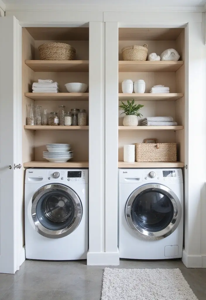 38+ Laundry Room Shelving Ideas for Smart Storage - 36. Over-the-Door Storage Solutions