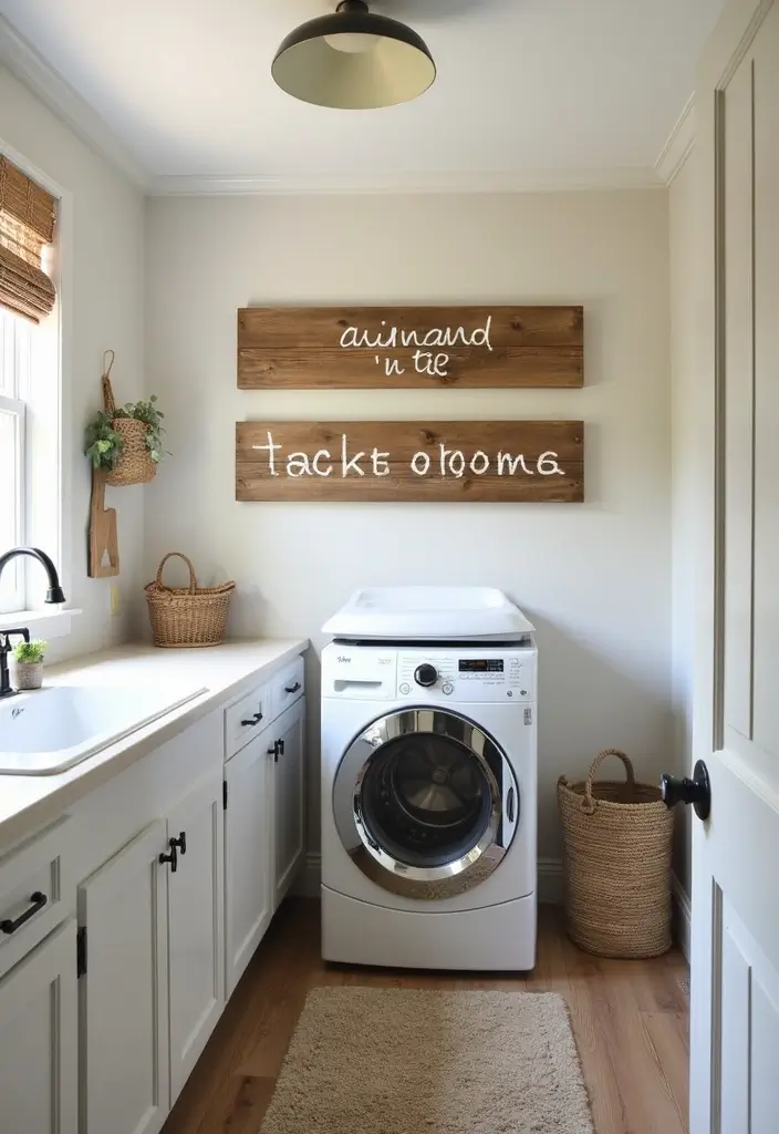 39+ IKEA Laundry Room Hacks for Organization and Style - 13. DIY Laundry Signage
