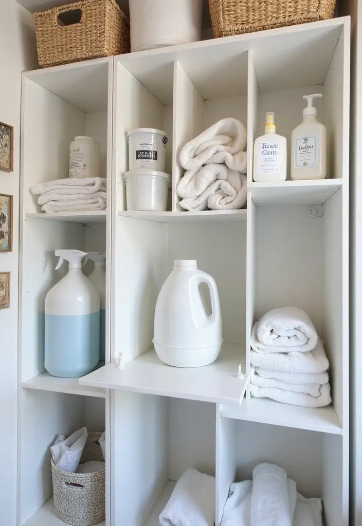 39+ IKEA Laundry Room Hacks for Organization and Style - 17. Use of Vertical Dividers