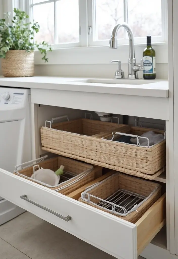 39+ IKEA Laundry Room Hacks for Organization and Style - 2. Under-Sink Storage Solutions