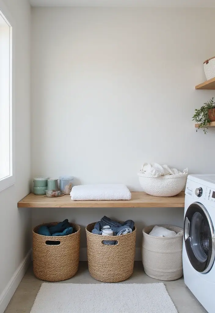 39+ IKEA Laundry Room Hacks for Organization and Style - 22. Folding Station for Convenience