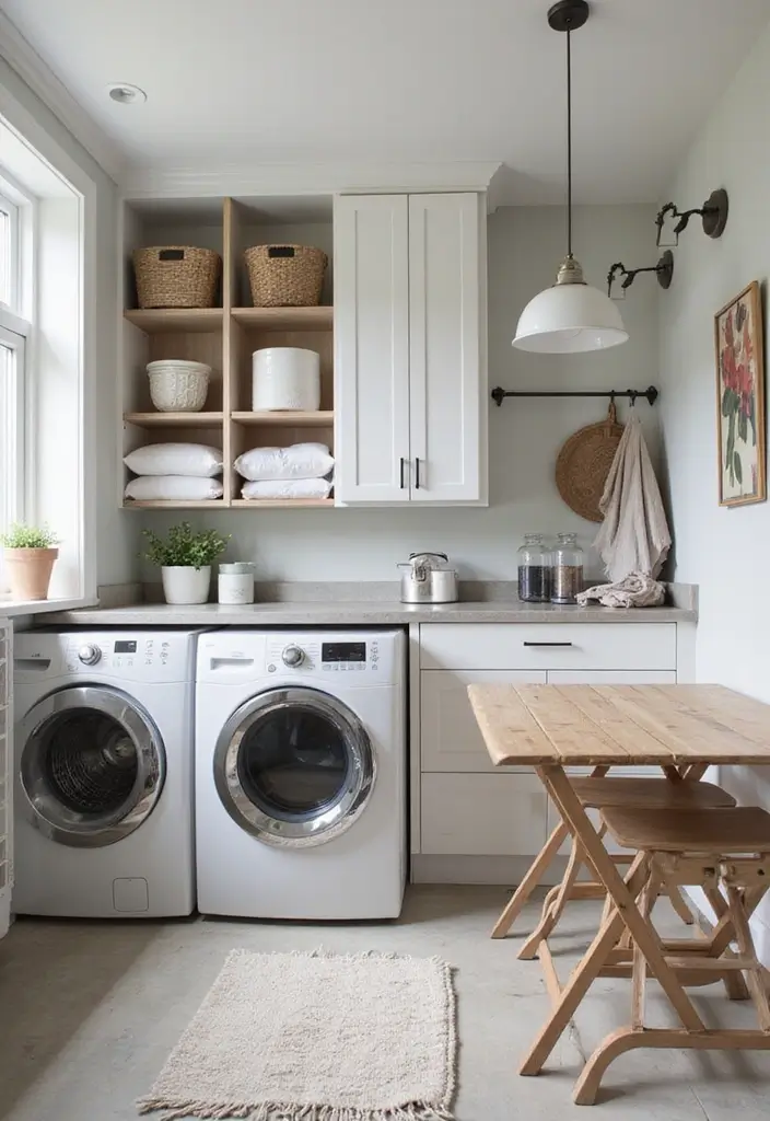 39+ IKEA Laundry Room Hacks for Organization and Style - 27. Use of Multi-Functional Furniture