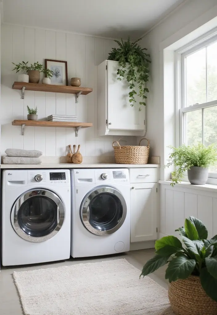 39+ IKEA Laundry Room Hacks for Organization and Style - 33. Tone Down with Neutral Colors