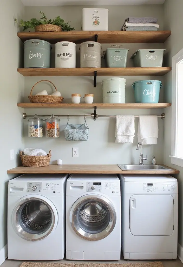 39+ IKEA Laundry Room Hacks for Organization and Style - 37. Upcycle Old Containers