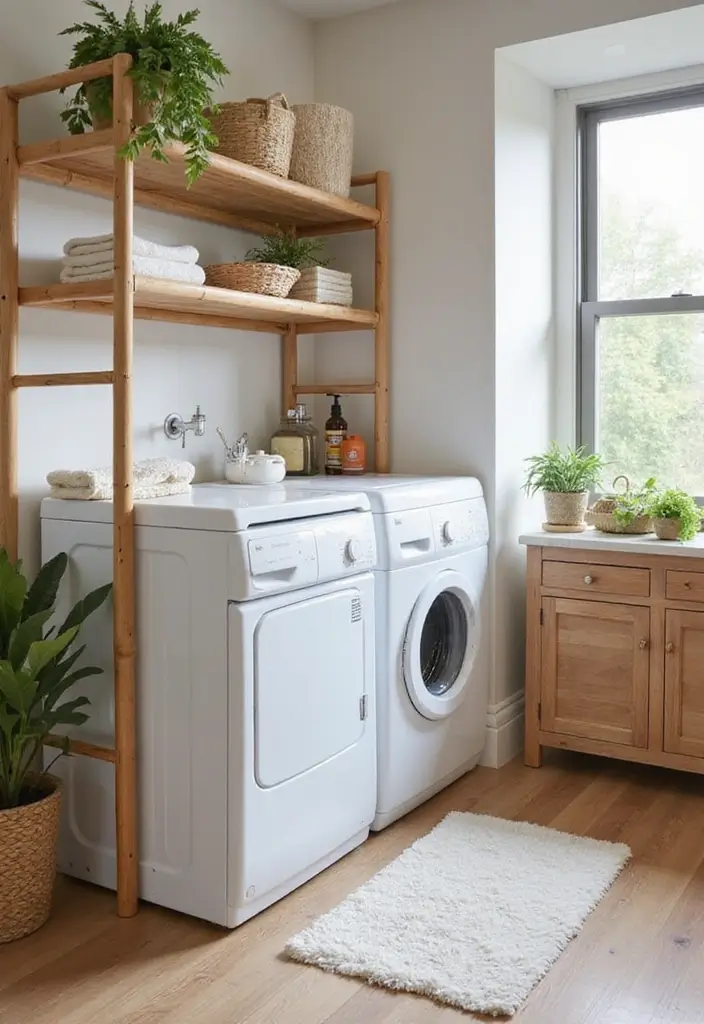 40+ Creative Laundry Room Decor Ideas You’ll Want to Try - 17. Functional Drying Racks