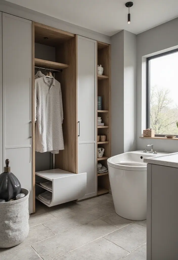 40+ Creative Laundry Room Decor Ideas You’ll Want to Try - 21. Build a Laundry Chute
