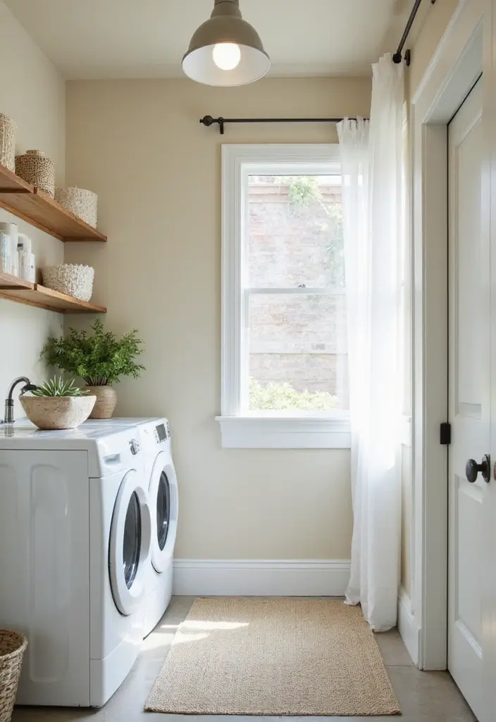 40+ Creative Laundry Room Decor Ideas You’ll Want to Try - 35. Sustainable Wall Paints