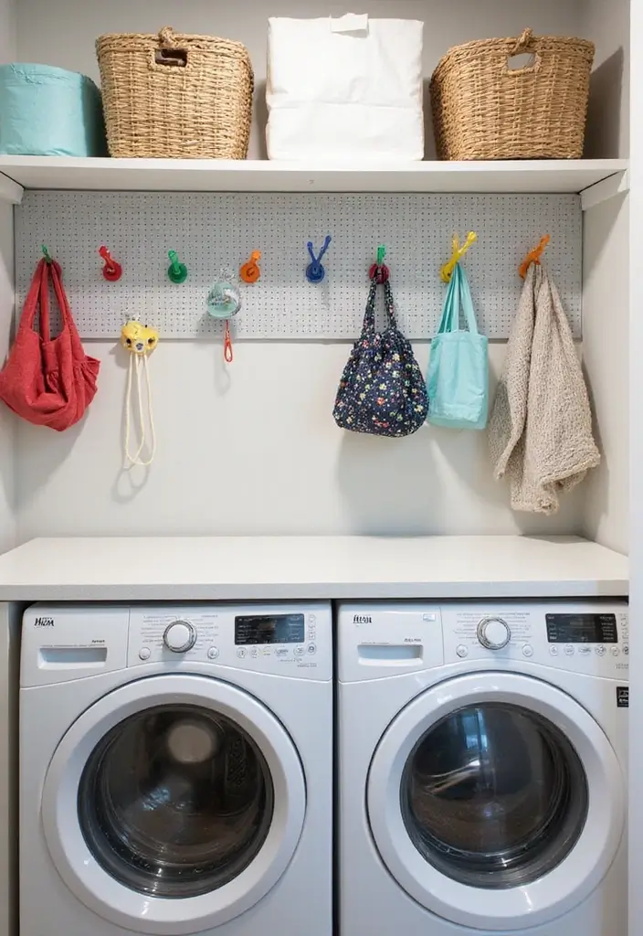 40+ Creative Laundry Room Decor Ideas You’ll Want to Try - 6. DIY Pegboard Organization
