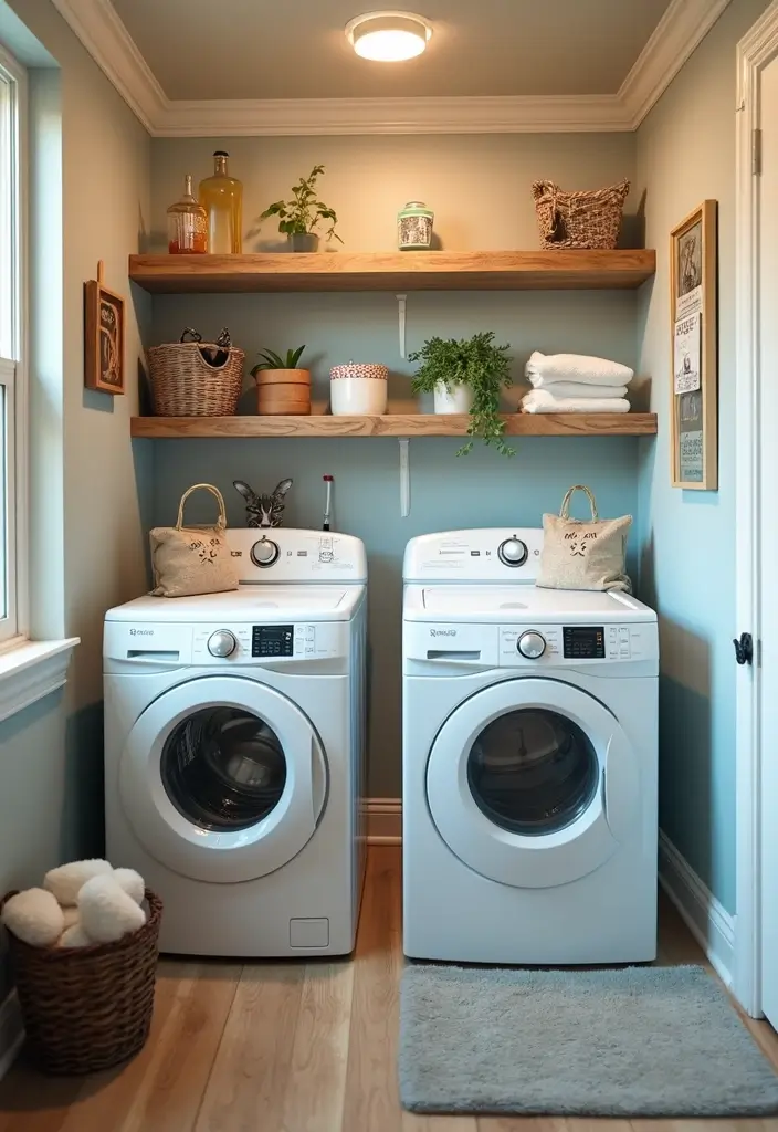 41+ Laundry Room Design Ideas for Function and Flair - 14. Fun, Themed Decor