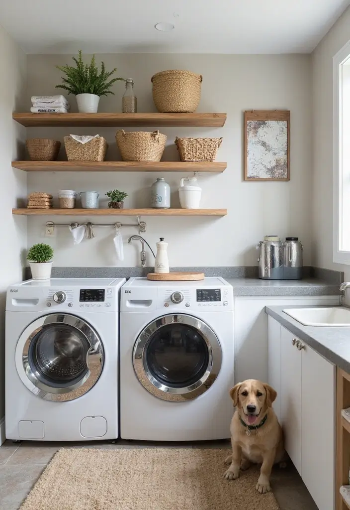 41+ Laundry Room Design Ideas for Function and Flair - 15. Pet-Friendly Laundry Spaces